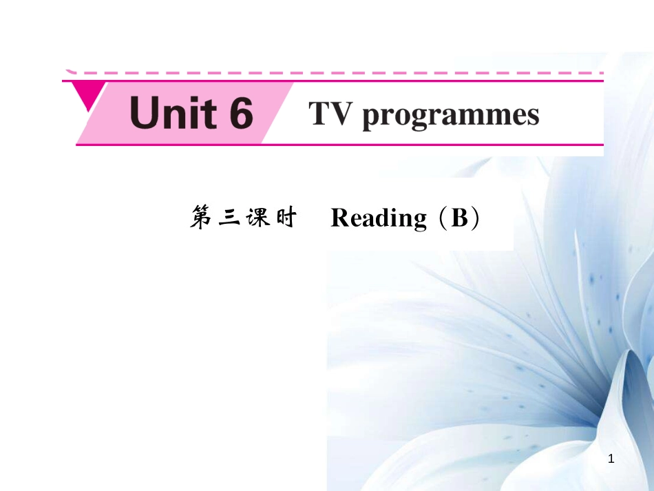 九年级英语上册 Unit 6 TV programmes（第3课时）课件 （新版）牛津版[共5页]_第1页