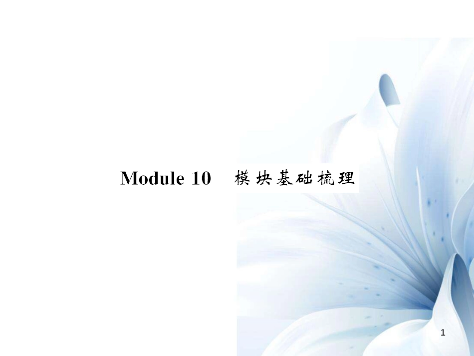 七年级英语上册 Module 10 Spring Festival基础梳理课件 （新版）外研版[共7页]_第1页