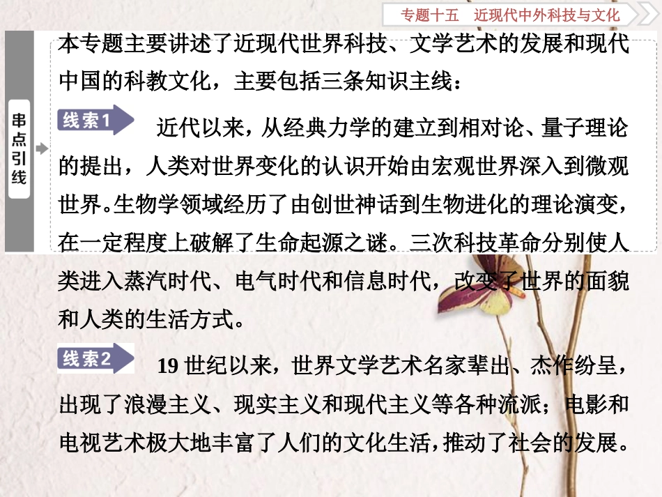 （全国通用）高考历史一轮复习 专题十五 近现代中外科技与文化 第44讲 近代以来科学技术的辉煌课件_第3页