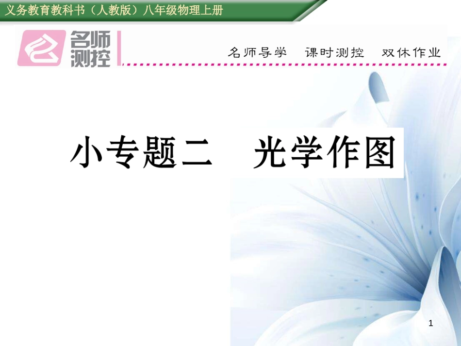 八年级物理上册 小专题二 光学作图课件 （新版）新人教版[共23页]_第1页
