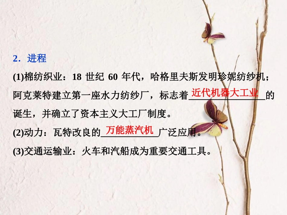 （全国通用）高考历史一轮复习 专题九 走向世界的资本主义市场 第28讲“蒸汽”的力量和走向整体的世界——两次工业革命课件_第3页