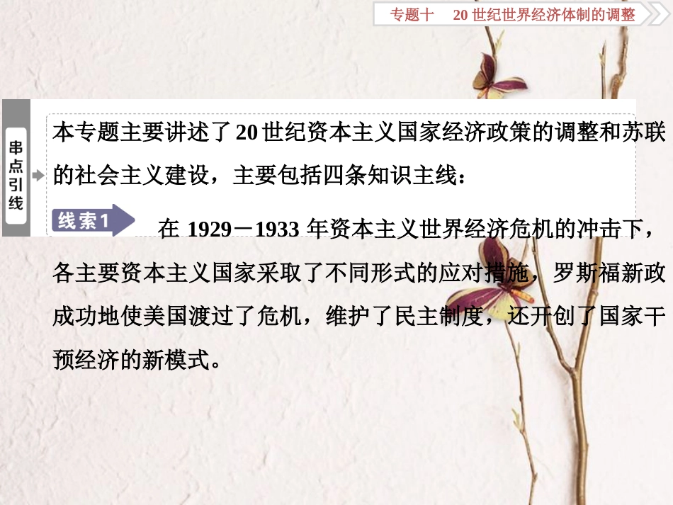 （全国通用）高考历史一轮复习 专题十 20世纪世界经济体制的调整 第29讲“自由放任”的美国和罗斯福新政课件_第3页