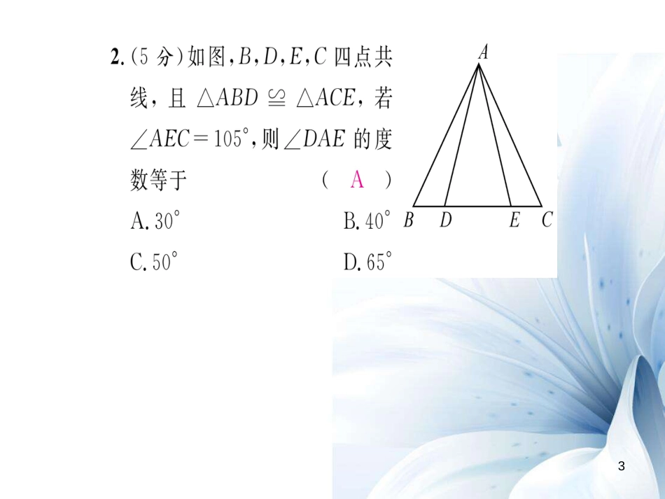 八年级数学上册 第14章 全等三角形双休作业八课件 （新版）沪科版[共21页]_第3页