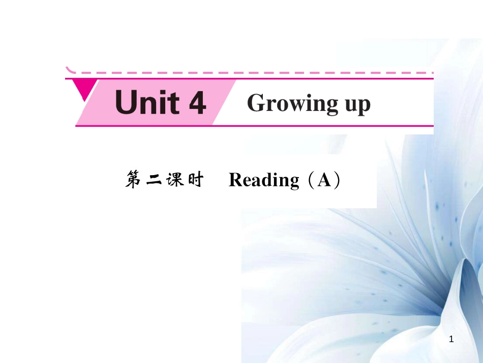 九年级英语上册 Unit 4 Growing up（第2课时）课件 （新版）牛津版[共5页]_第1页