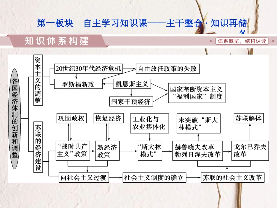 （全国通用）高考历史一轮复习 专题十 20世纪世界经济体制的调整专题整合提升课件_第2页