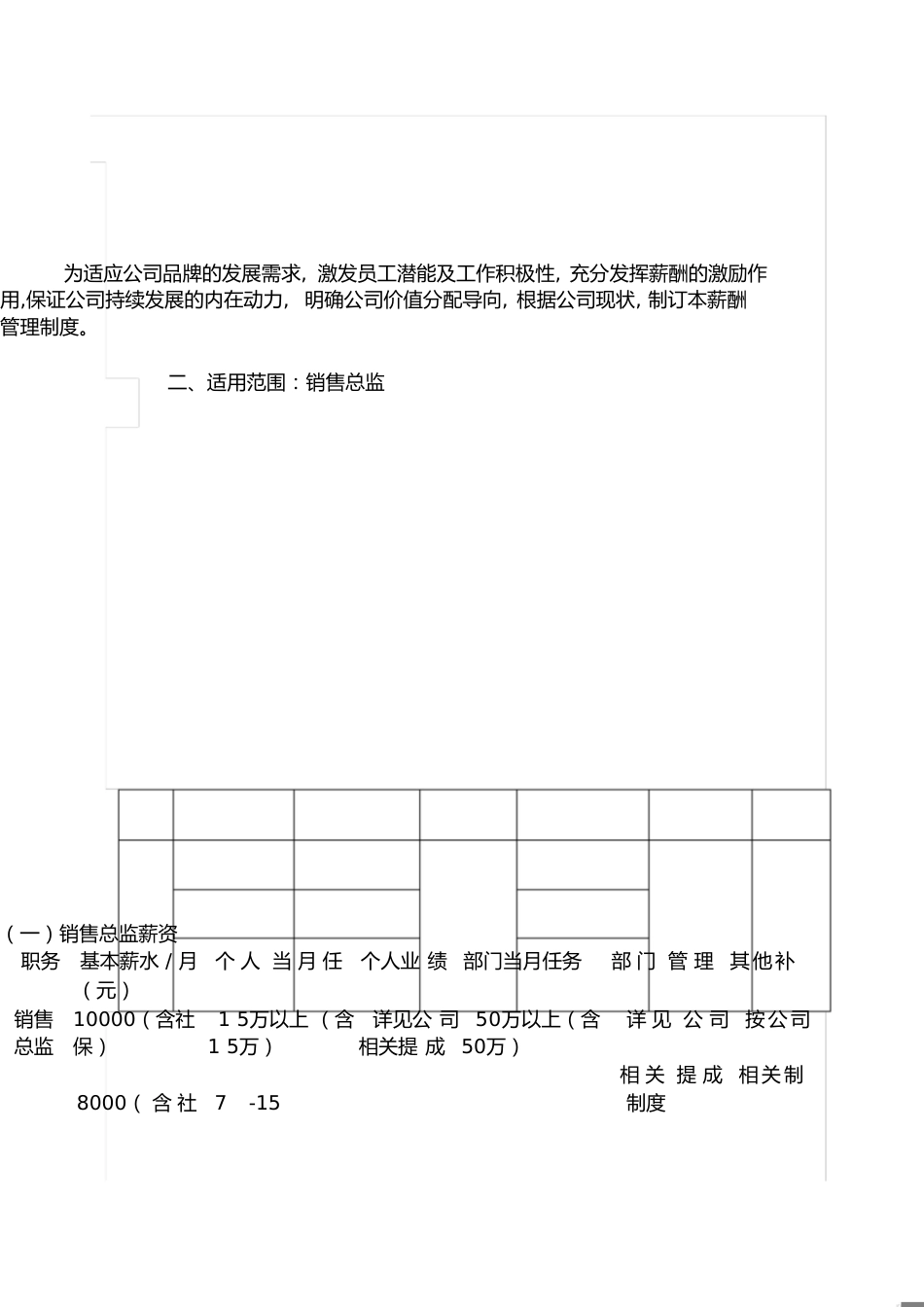 市场总监薪资提成方案[共2页]_第1页