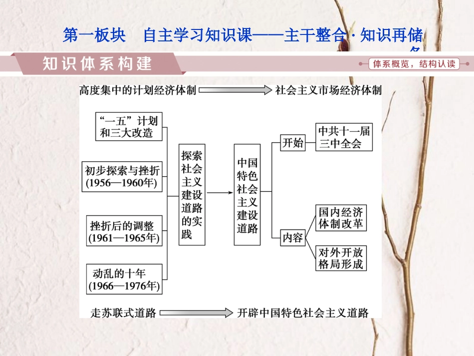 （全国通用）高考历史一轮复习 专题八 中国特色社会主义建设的道路专题整合提升课件_第2页