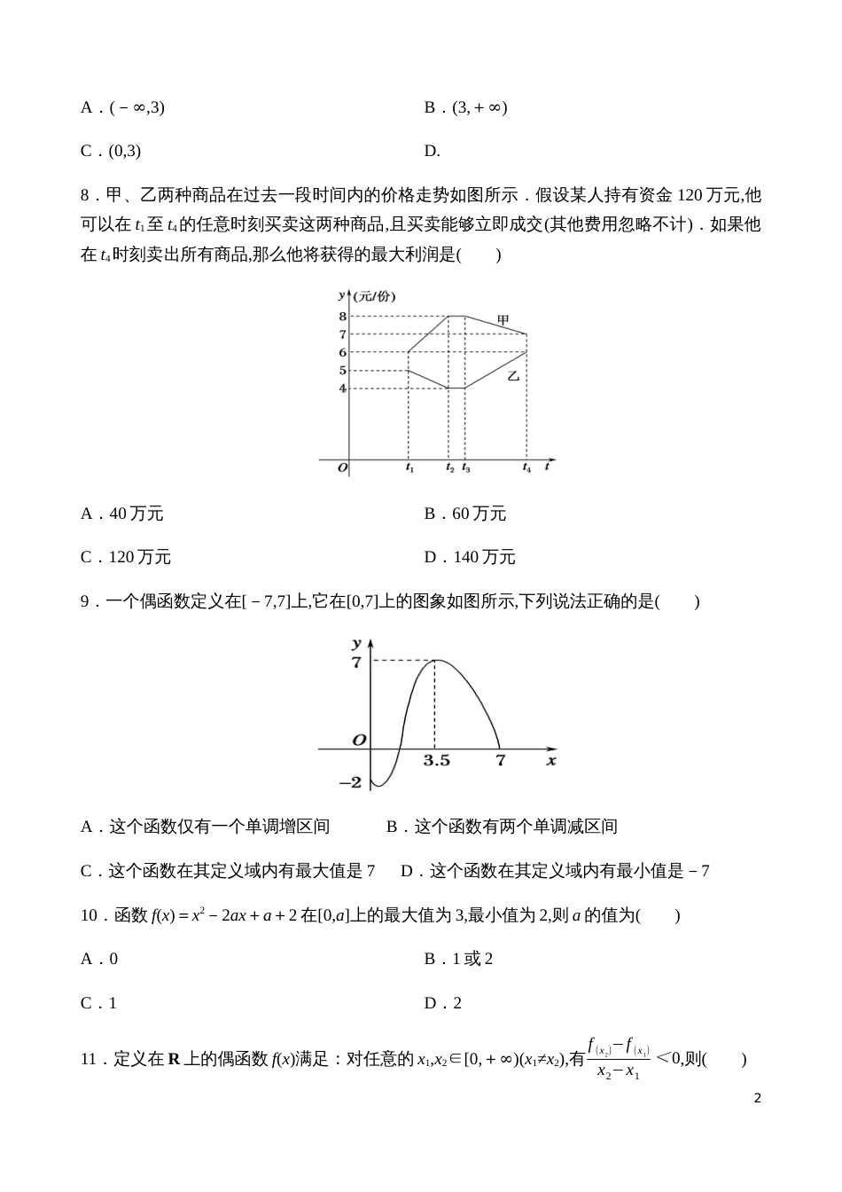 第三章函数的概念与性质【试题版】_第2页