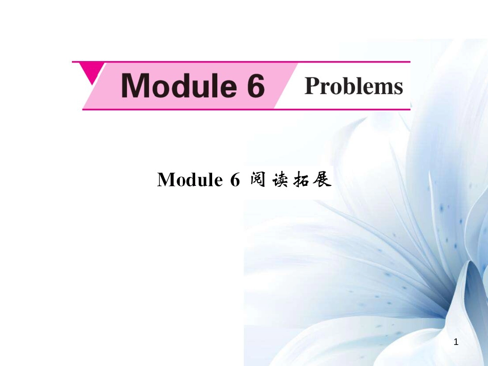 九年级英语上册 Module 6 Problems阅读拓展课件 （新版）外研版[共8页]_第1页