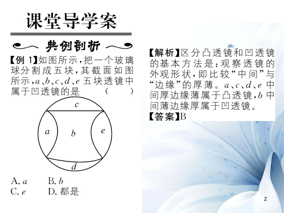 八年级物理上册 第4章 在光的世界里 第5节 科学探究 凸透镜成像 第1课时 认识透镜课件 （新版）教科版[共19页]_第2页