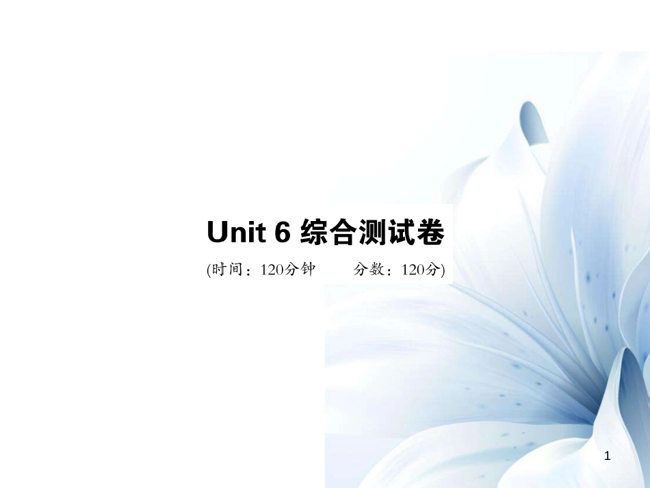 九年级英语全册 Unit 6 When was it invented综合测试卷课件 （新版）人教新目标版[共21页]_第1页