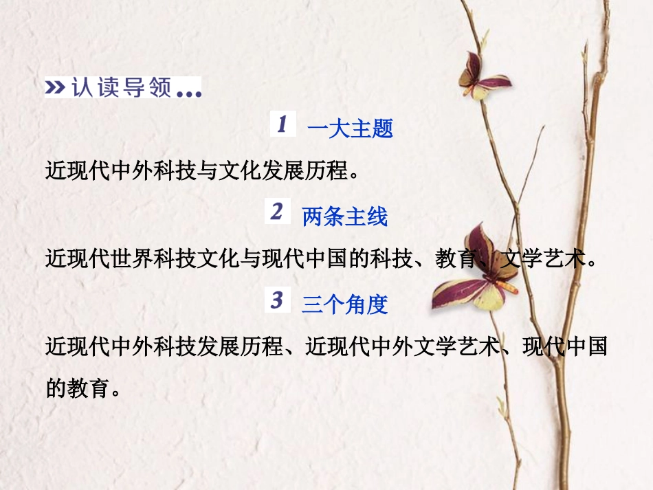 （全国通用）高考历史一轮复习 专题十五 近现代中外科技与文化专题整合提升课件_第3页