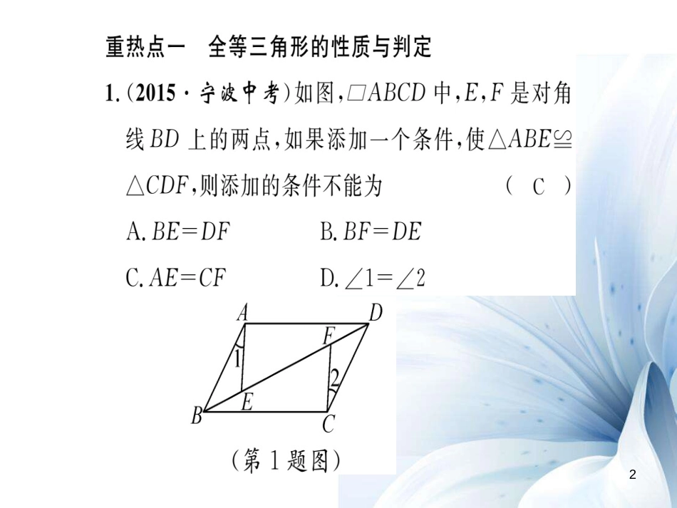 八年级数学上册 第13章 全等三角形重热点突破课件 （新版）华东师大版[共21页]_第2页