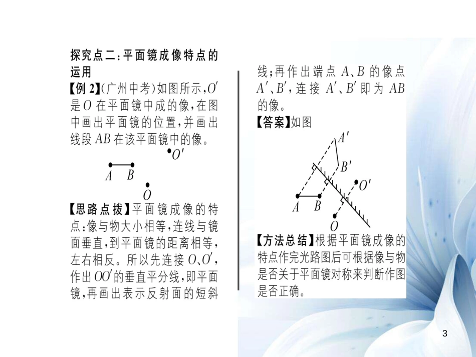 八年级物理全册 第4章 多彩的光 第2节 平面镜成像课件 （新版）沪科版[共19页]_第3页