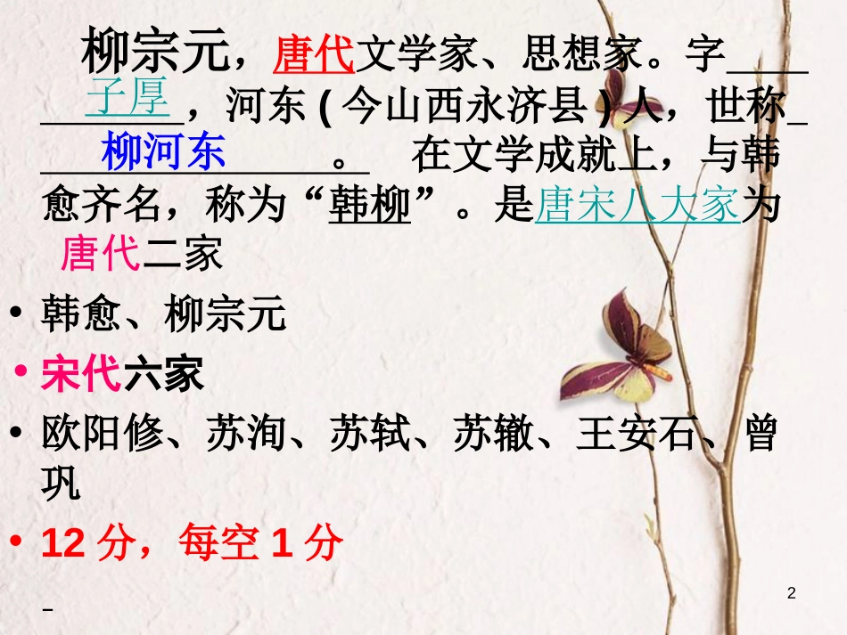 高中语文《第四专题 始得西山宴游记》练习课件 苏教版必修1_第2页