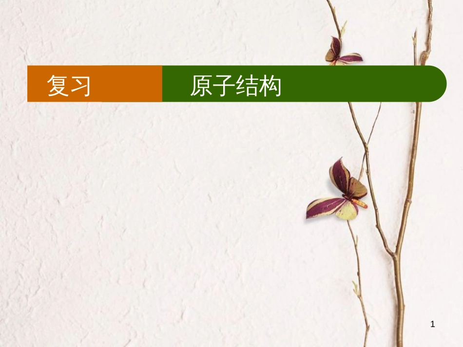 高中物理 第二章 原子结构单元复习课件 教科版选修3-5_第1页
