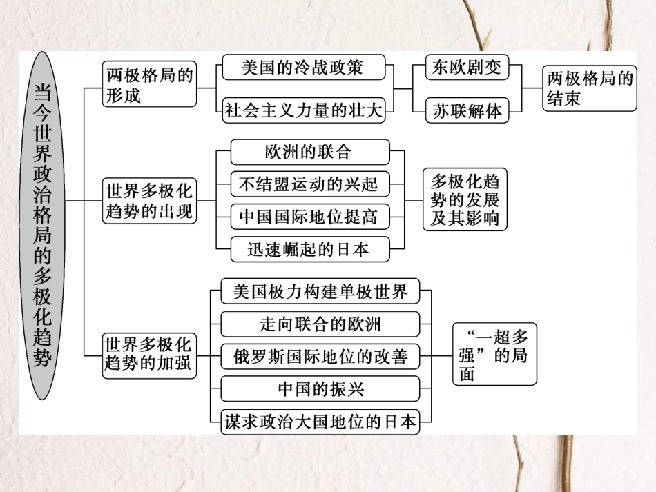 （全国通用）高考历史一轮复习 专题五 解放人类的阳光大道及当今世界政治格局的多极化趋势专题整合提升课件_第3页