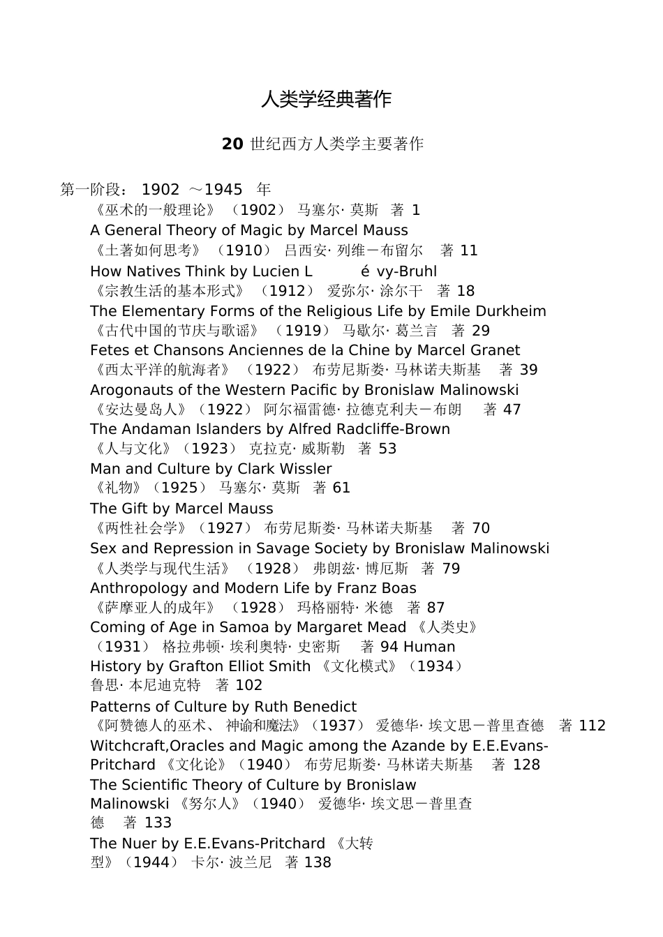 人类学经典着作_第1页