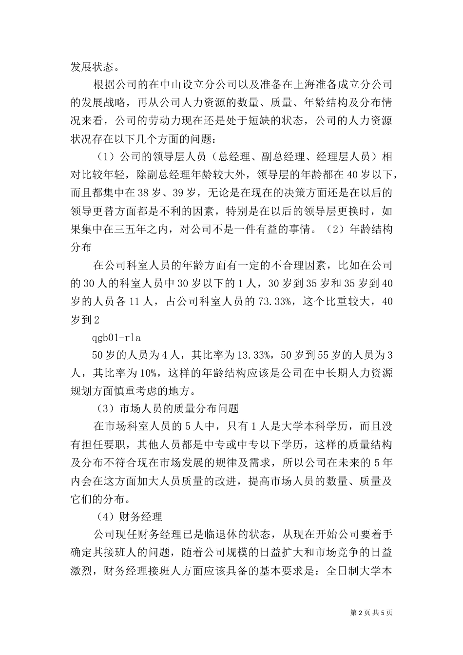 人力资源规划方案（六）_第2页
