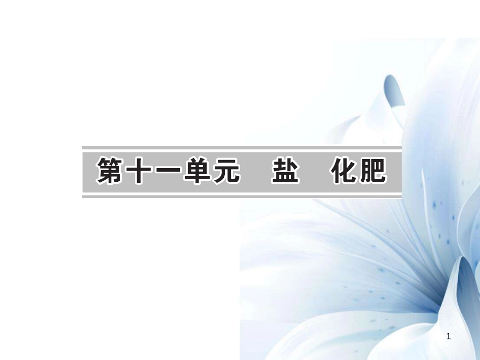 九年级化学下册 第11单元 盐 化肥 课题1 第1课时 生活中常见的盐课件 （新版）新人教版[13页]_第1页