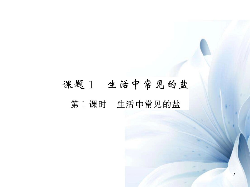九年级化学下册 第11单元 盐 化肥 课题1 第1课时 生活中常见的盐课件 （新版）新人教版[13页]_第2页