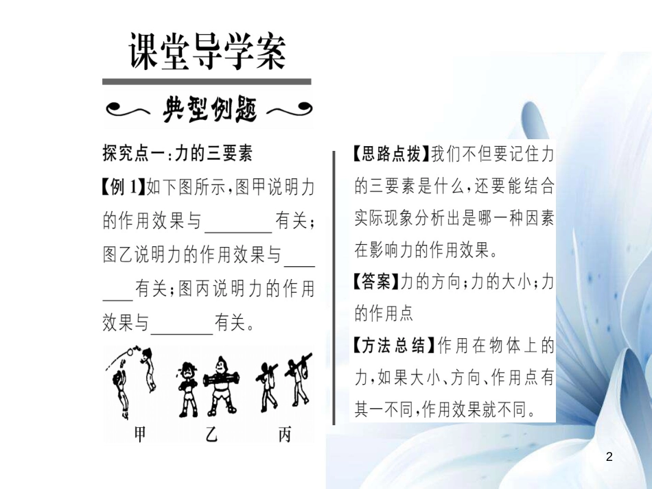 八年级物理全册 第6章 熟悉而陌生的力 第2节 怎样描述力课件 （新版）沪科版[共17页]_第2页