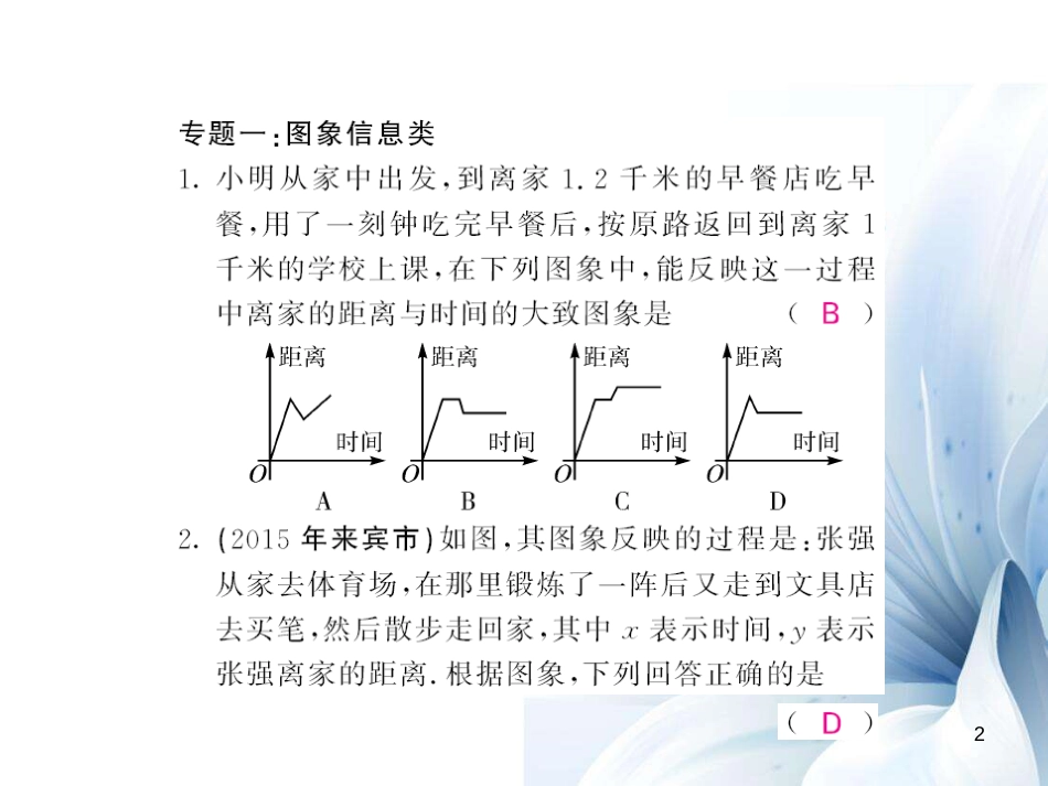 八年级数学上册 滚动专题突破二 一次函数的应用课件 （新版）沪科版[共14页]_第2页