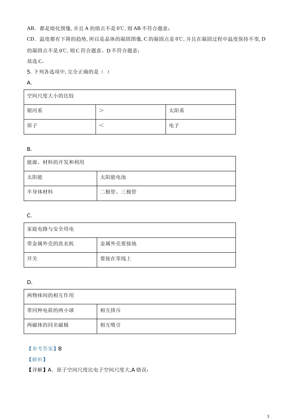 精品解析：2020年山东省济宁市中考物理试题（解析版）_第3页