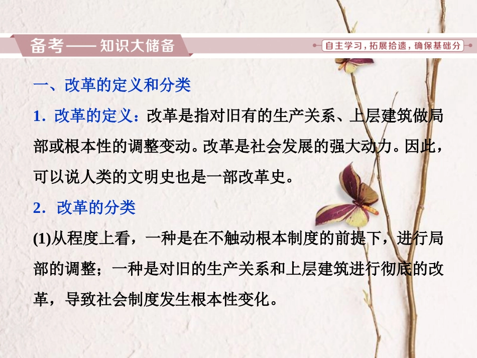 （全国通用）高考历史一轮复习 历史上重大改革回眸 第3讲 模块备考与高考全国卷研究课件 选修1_第2页