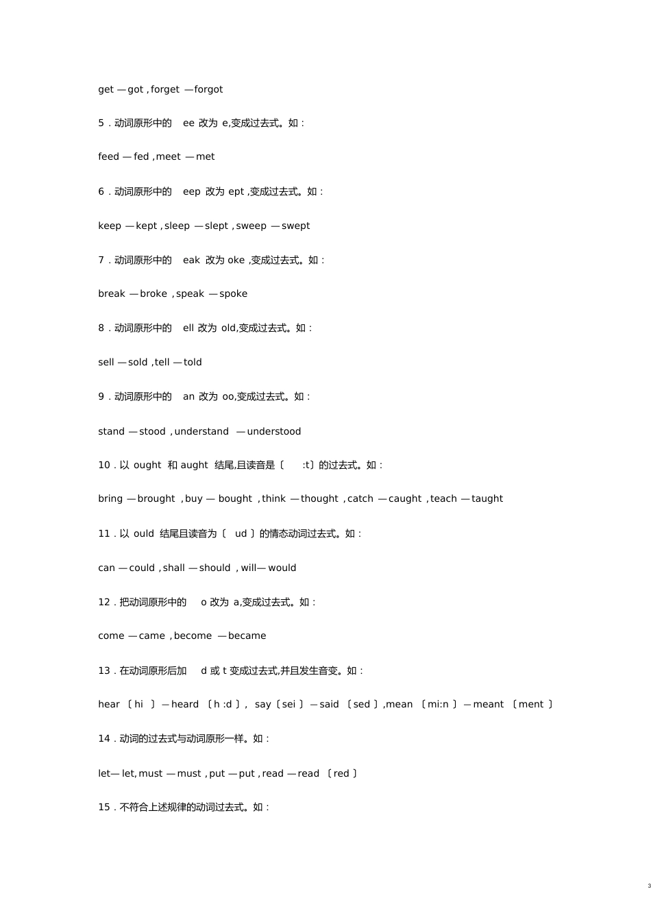 动词过去式变化规则[共6页]_第3页