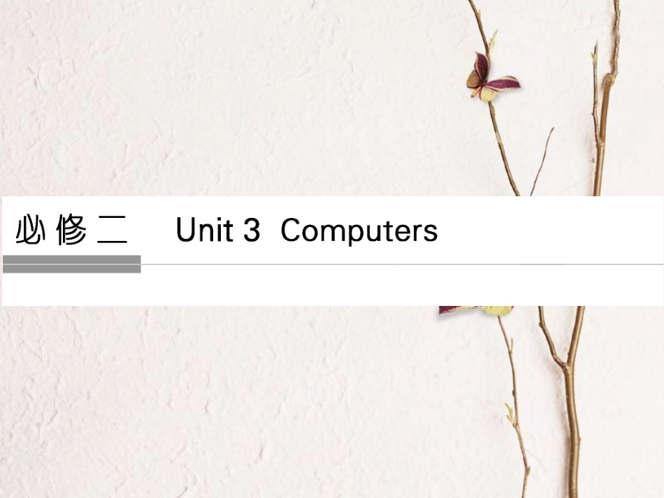 （全国）高考英语一轮复习 Unit 3 Computers课件 新人教必修2_第1页