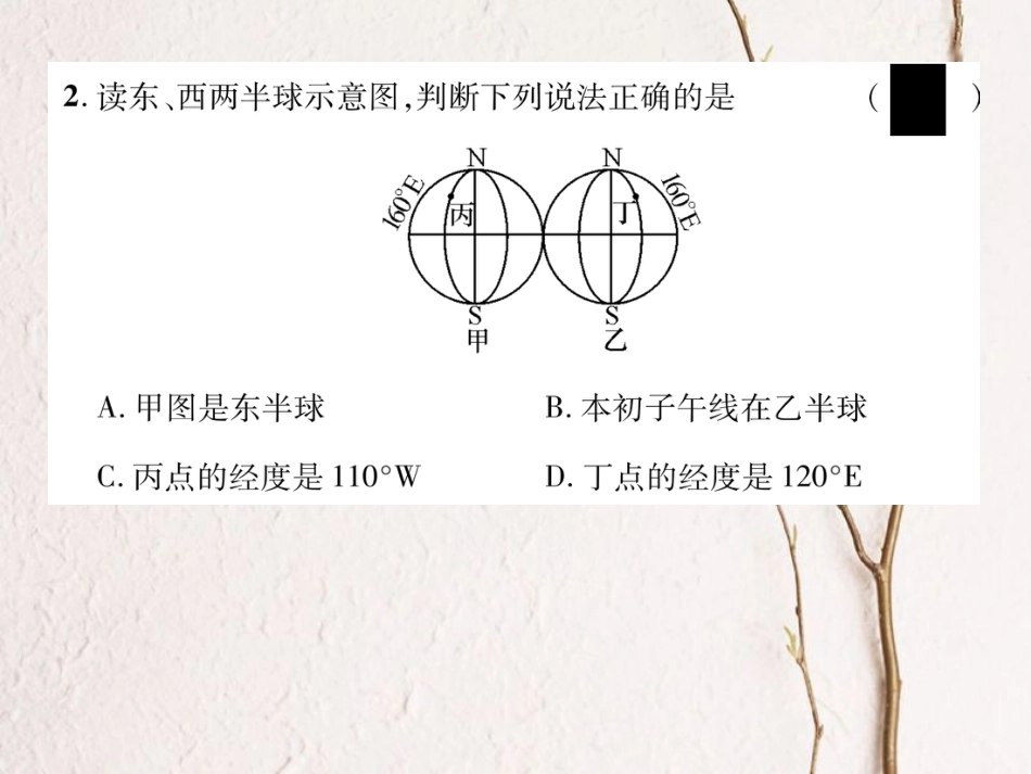 七年级地理上学期期中达标测试课件 新人教版_第3页