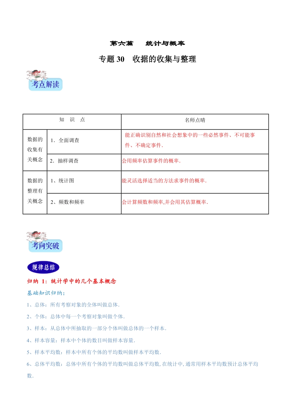 专题30  收据的收集与整理（解析版）[1]_第1页