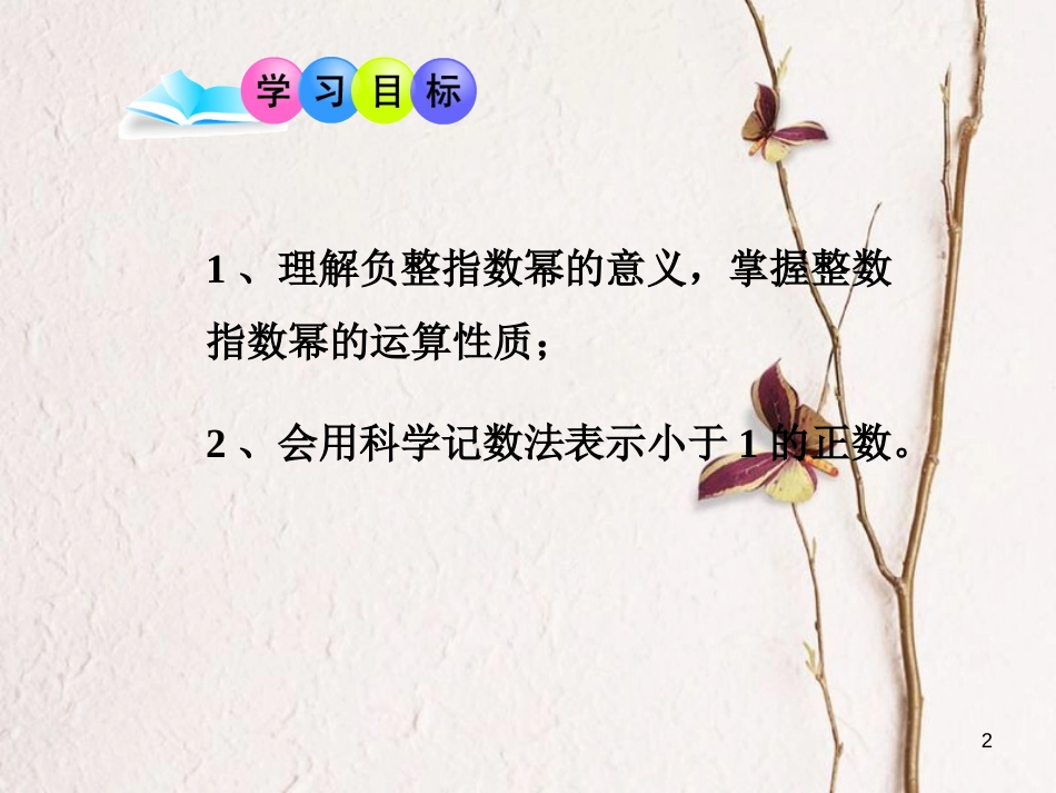 北大绿卡八年级数学上册 15.2.3整数指数幂课件 （新版）新人教版[共22页]_第2页