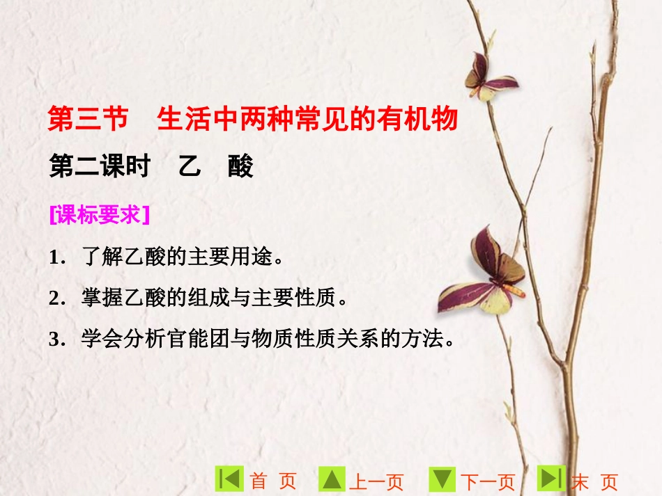 高中化学 第三章 有机化合物 第三节 生活中两种常见的有机物 第2课时课件 新人教版必修2_第1页