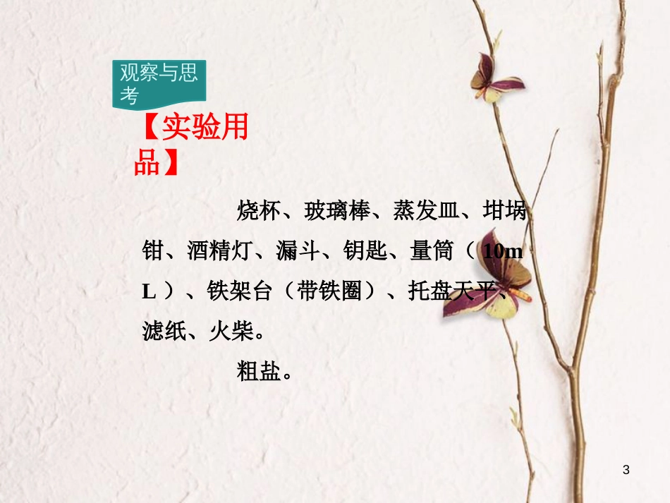 九年级化学下册 第11单元 盐 化肥 实验活动8 粗盐中难溶性杂质的去除教学课件 （新版）新人教版[共10页]_第3页