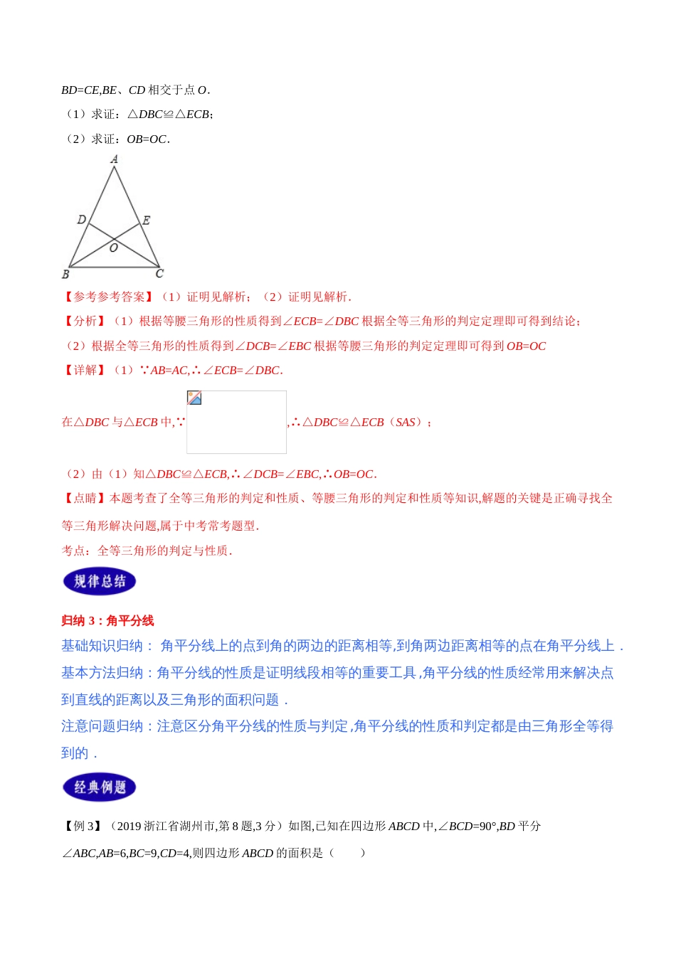 专题19  全等三角形（解析版）_第3页