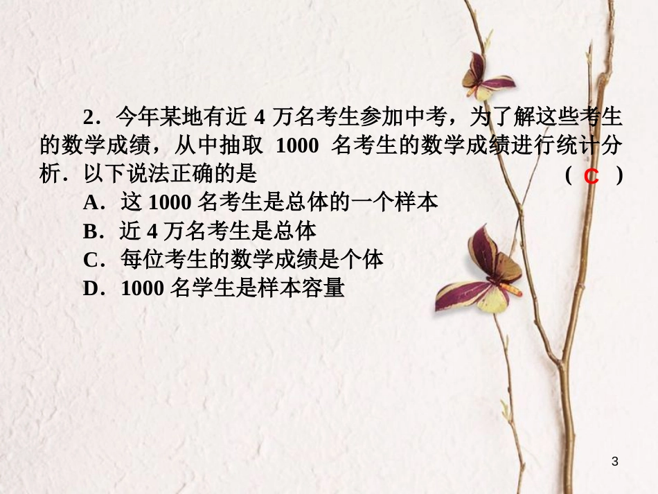 中考数学 第26讲 统计复习课件1 （新版）北师大版[共39页]_第3页