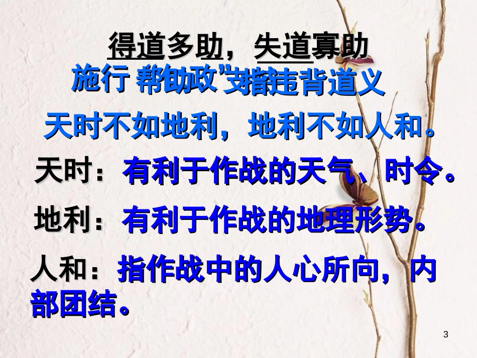 四川省宣汉县土黄镇三胜中心校九年级语文下册 18《得道多助失道寡助》课件 新人教版[共12页]_第3页