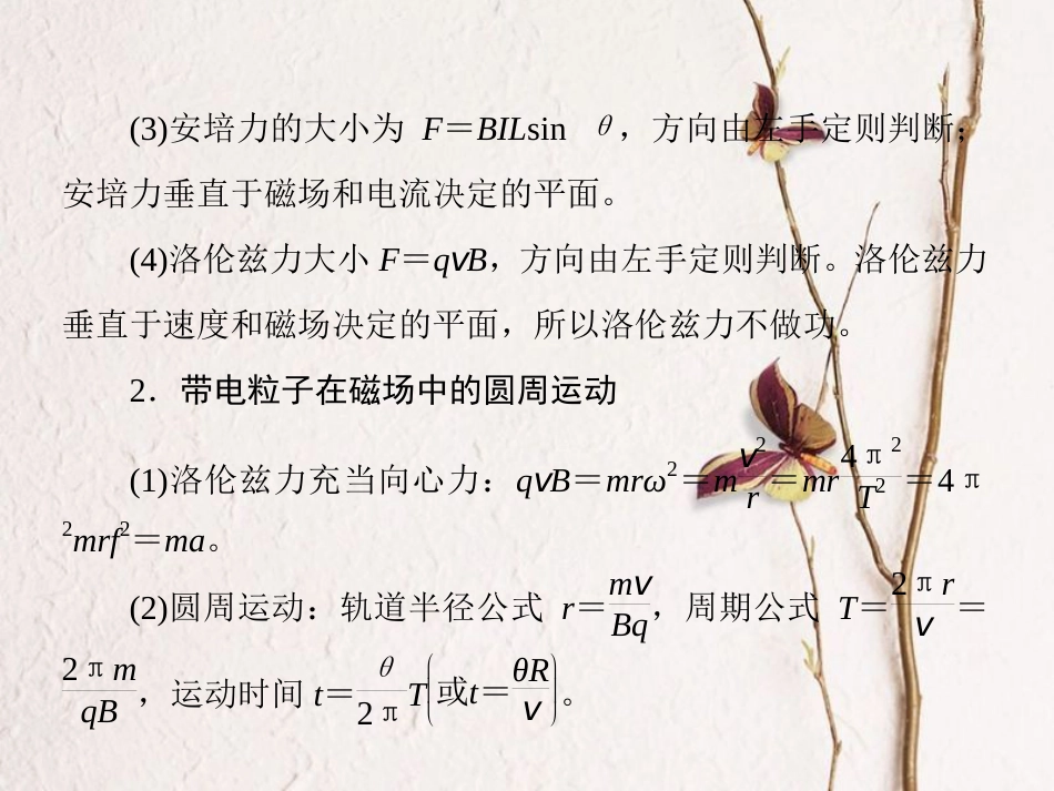（新课标）高考物理一轮复习 专题六 磁场课件_第2页