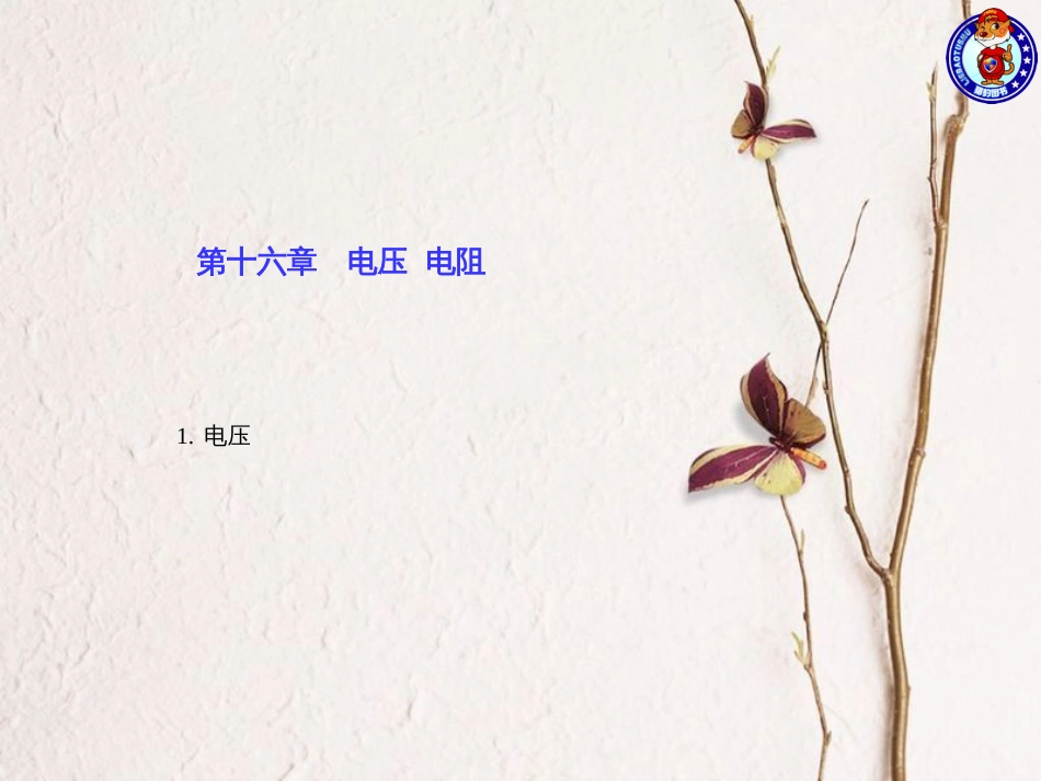 九年级物理全册 16.1 电压习题课件 （新版）新人教版[共12页]_第1页