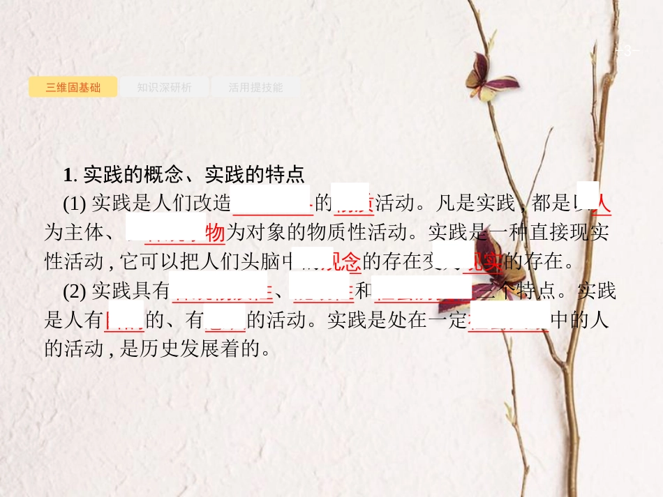 高优指导（浙江专用）高考政治一轮复习 第二单元 探索世界与追求真理 6 求索真理的历程课件 新人教版必修4_第3页