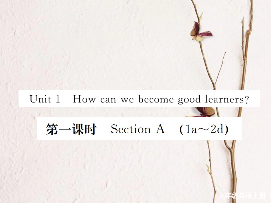 （河北专）九年级英语全册 Unit 1 How can we become good learners（第1课时）习题课件 （新）人教新目标版_第1页