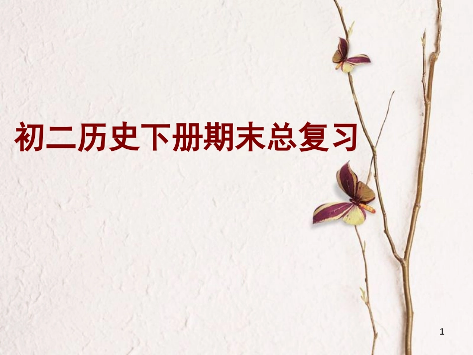 广东省佛山市八年级历史下学期期末复习课件二 北师大版[共73页]_第1页