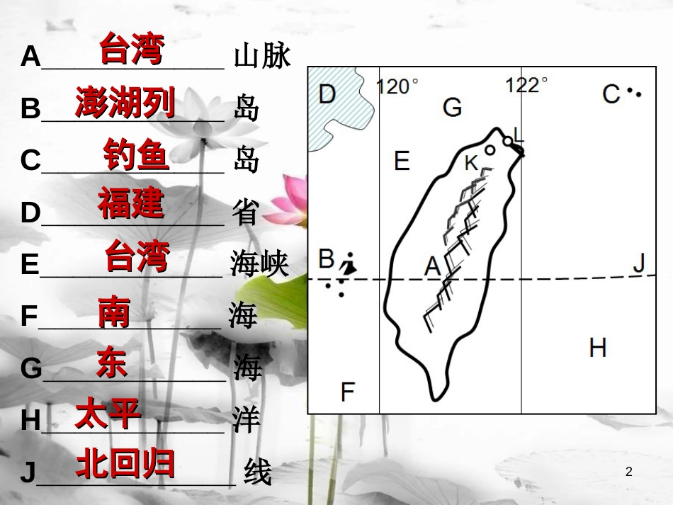 八年级地理下册 7.6 台湾省课件 （新版）粤教版[共31页]_第2页