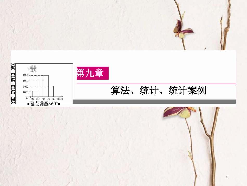 高三数学一轮总复习 第九章 算法、统计、统计案例 9.3 变量间的相关关系与统计案例课件_第1页