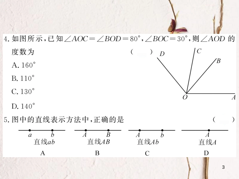 七年级数学上册 期末综合测试卷（二）课件 （新版）湘教版_第3页