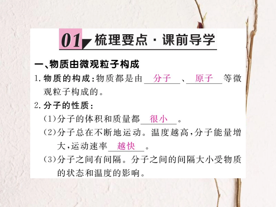 （贵州专）九年级化学上册 第三单元 课题1 分子和原子复习课件 （新）新人教版_第2页