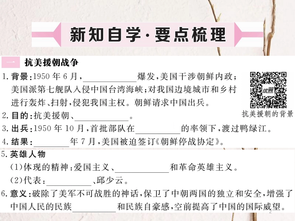 八年级历史下册 第2课 新中国政权的巩固习题课件 川教版_第2页