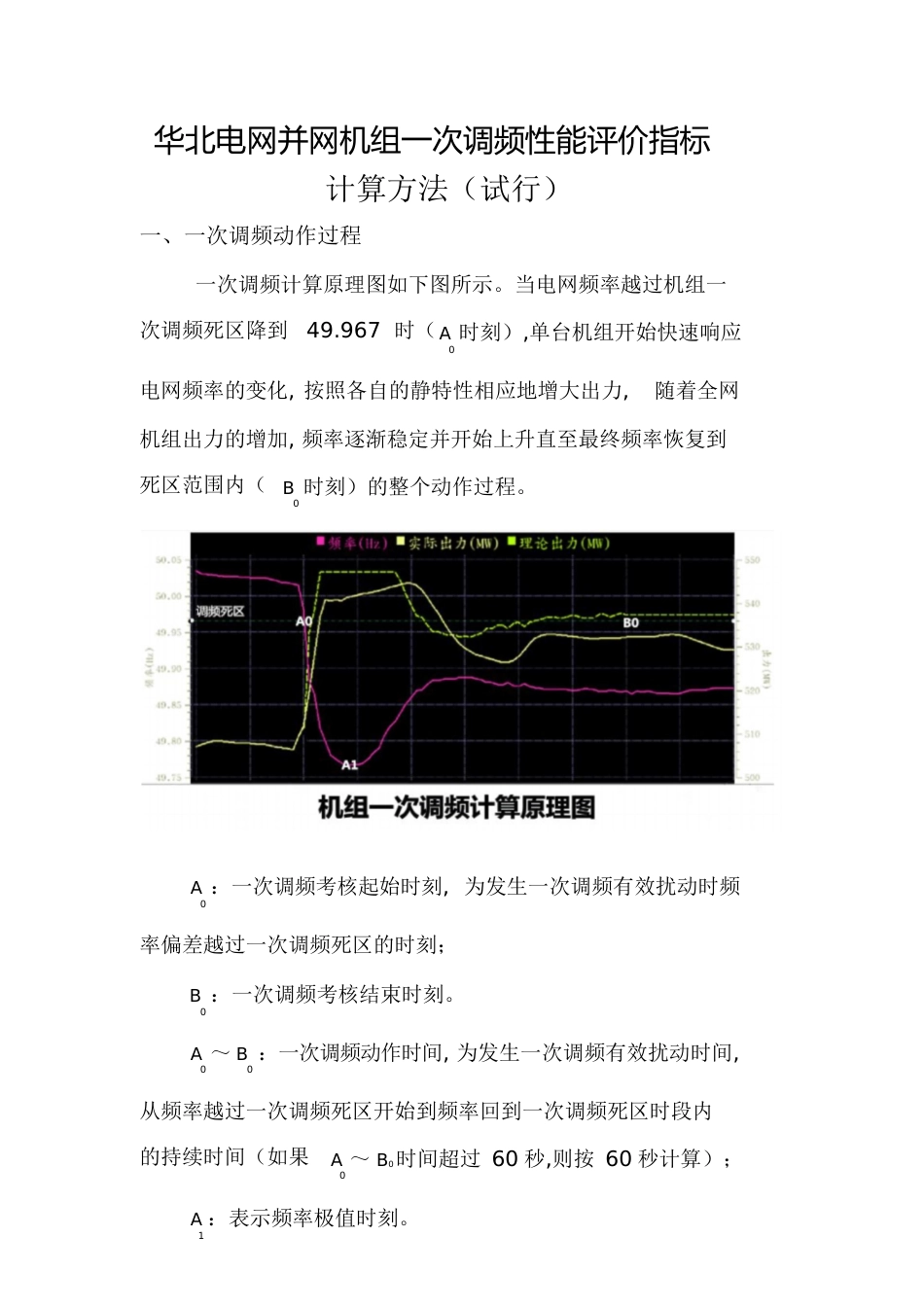 华北区域一次调频考核细则[共14页]_第1页